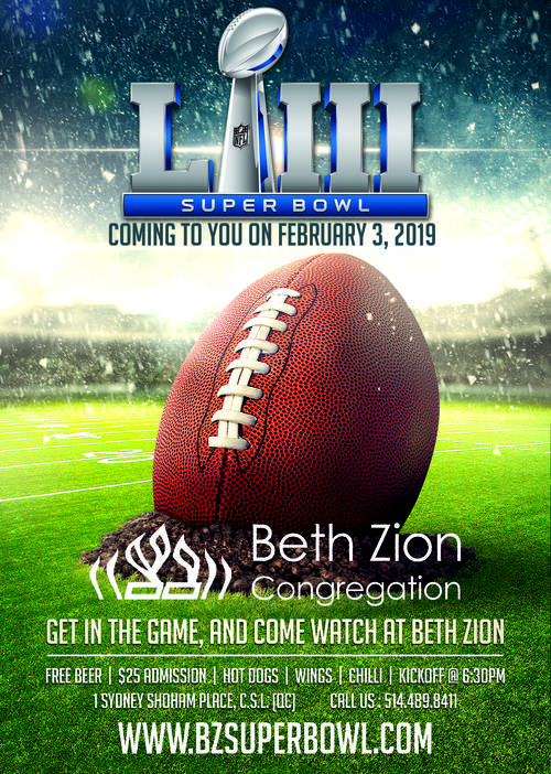 Banner Image for Beth Zion Super Bowl Party